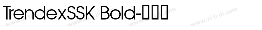 TrendexSSK Bold字体转换